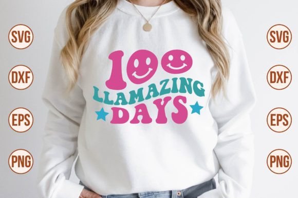 100 Llamazing Days Retro SVG Review
