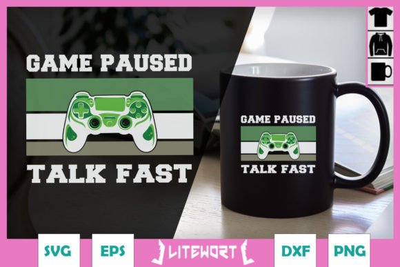 Game Pasued Talk Fast Retro SVG Review