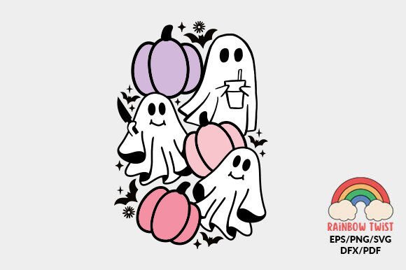 Ghost Pumpkin Retro SVG Review