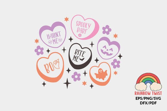 Halloween Candy Hearts Retro SVG Review