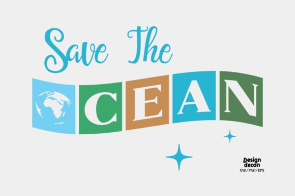 Save the Ocean Earth Day Retro SVG Review