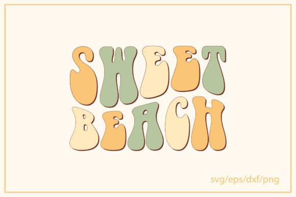 Sweet Beach Retro Svg Design