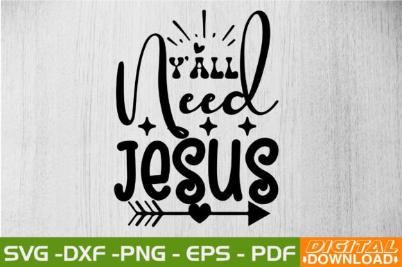 Yall Need Jesus Retro SVG Review